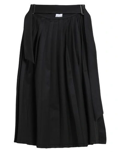 Sfizio Woman Midi Skirt Black Size 4 Polyester, Viscose, Elastane In Black