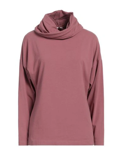 Shop European Culture Woman T-shirt Pastel Pink Size S Cotton, Elastane