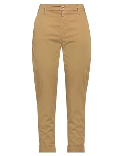 Shop Dondup Woman Pants Mustard Size 31 Cotton, Elastane In Yellow