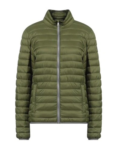 Shop Mixture Woman Down Jacket Military Green Size S Polyamide