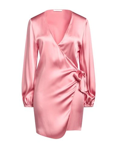 Shop Carla G. Woman Mini Dress Pink Size 8 Acetate, Viscose, Elastane