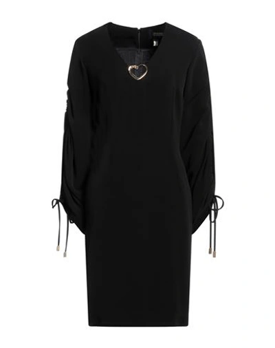 Shop Cavalli Class Woman Midi Dress Black Size 4 Viscose