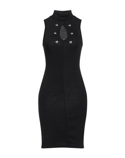 Shop Mangano Woman Mini Dress Black Size 6 Cotton