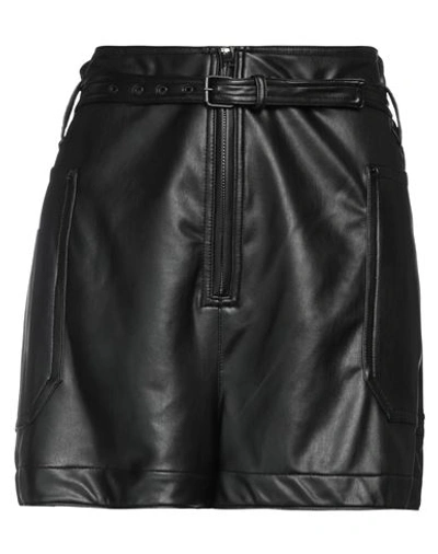 Shop Replay Woman Shorts & Bermuda Shorts Black Size L Viscose, Elastane
