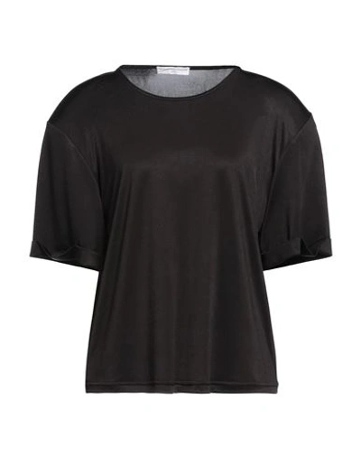 Maria Vittoria Paolillo Mvp Woman T-shirt Black Size 6 Acetate, Elastane In Black