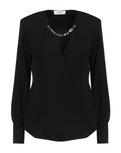 The Seafarer Woman Top Black Size M Acetate, Viscose In Black