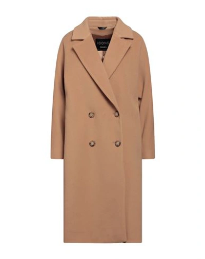 Shop Cinzia Rocca Woman Coat Camel Size 14 Wool, Polyamide, Cashmere In Beige