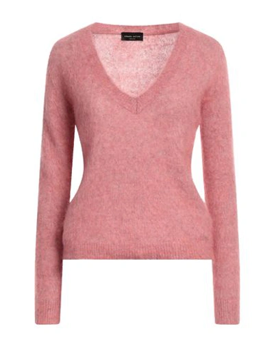 Shop Roberto Collina Woman Sweater Pastel Pink Size S Mohair Wool, Wool, Nylon, Elastane