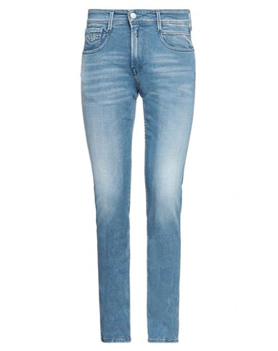 Shop Replay Man Jeans Blue Size 31w-32l Cotton, Polyester, Elastane