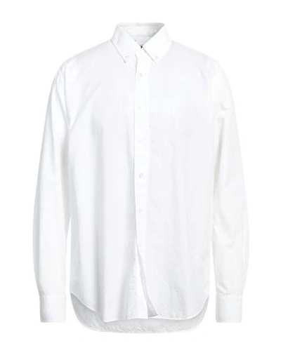 Shop Bagutta Man Shirt White Size 17 ½ Cotton