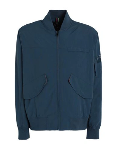 Ps By Paul Smith Ps Paul Smith Man Jacket Navy Blue Size Xl Recycled Nylon In Navy Blue