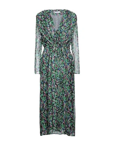 Shop Roseanna Woman Midi Dress Green Size 6 Silk