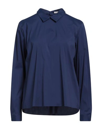 Shop Robert Friedman Woman Top Bright Blue Size S Cotton, Polyamide, Elastane