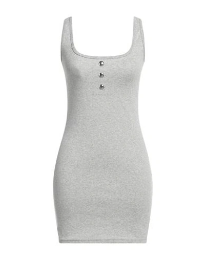 Shop Mangano Woman Mini Dress Grey Size 6 Cotton