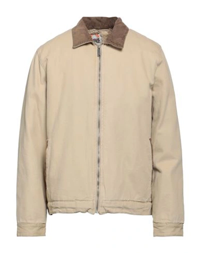Shop Deus Ex Machina Man Jacket Beige Size L Cotton