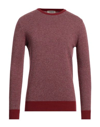 Shop Tsd12 Man Sweater Brick Red Size 3xl Wool, Viscose, Polyamide, Cashmere