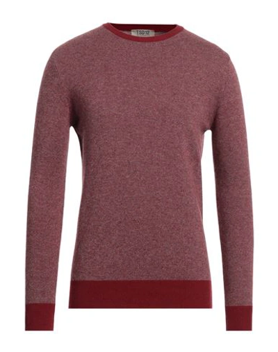 Tsd12 Man Sweater Brick Size 3xl Wool, Viscose, Polyamide, Cashmere In Red
