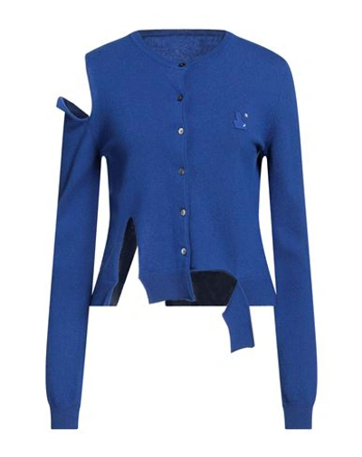 Ader Error Woman Cardigan Bright Blue Size Onesize Wool, Nylon, Cashmere In Blue