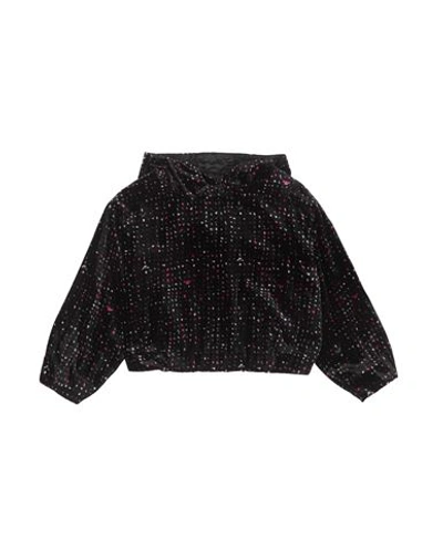 Shop Emporio Armani Toddler Girl Sweatshirt Black Size 6 Viscose, Polyamide