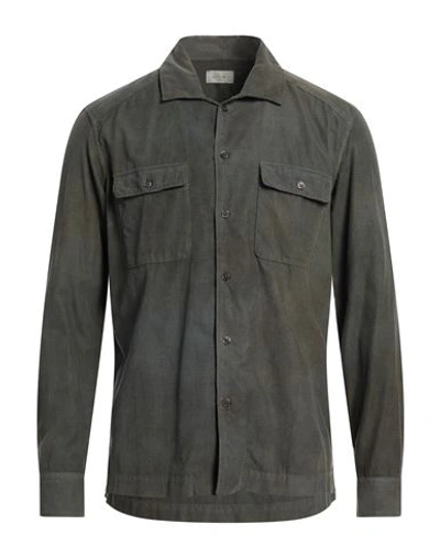 Shop Altea Man Shirt Military Green Size M Cotton