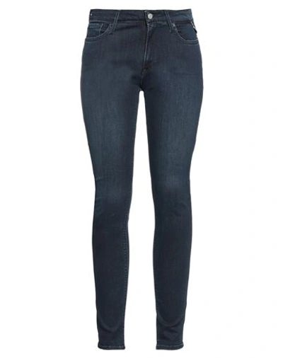 Shop Replay Woman Jeans Blue Size 31w-30l Cotton, Polyester, Elastane