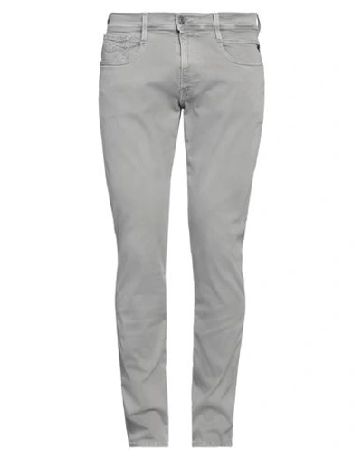 Shop Replay Man Jeans Grey Size 31w-32l Cotton, Polyester, Elastane