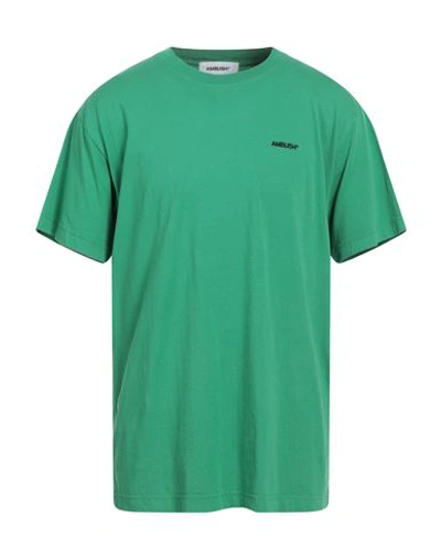 Shop Ambush Man T-shirt Green Size L Cotton, Polyester