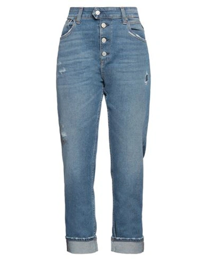 Shop Replay Woman Jeans Blue Size 28w-28l Cotton, Elastane