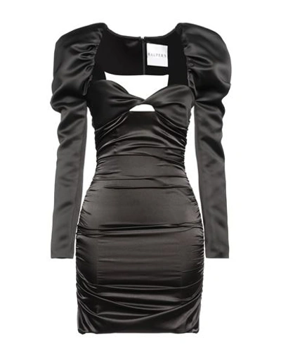 Shop Halpern Woman Mini Dress Black Size 4 Polyester, Elastane