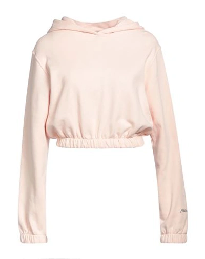 Shop Hinnominate Woman Sweatshirt Light Pink Size Xs Cotton