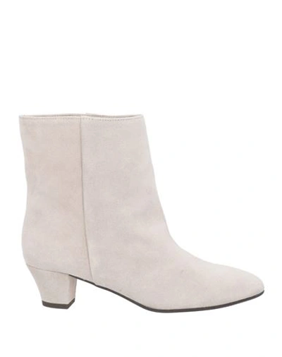 Shop Marian Woman Ankle Boots Light Grey Size 8 Soft Leather