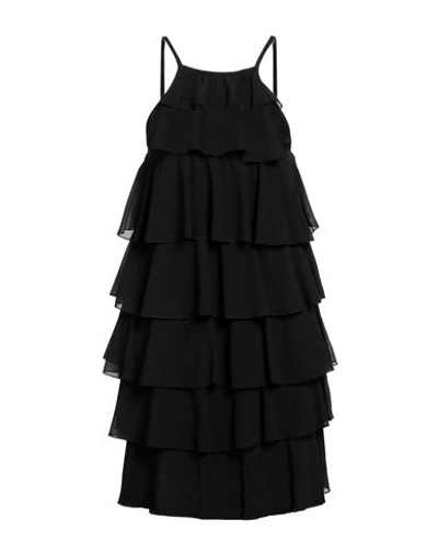 Shop Kontatto Woman Mini Dress Black Size S Polyester