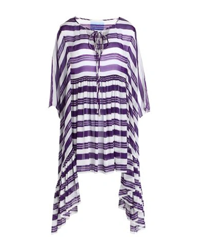 Shop Dolce & Gabbana Woman Cover-up Purple Size 10 Silk