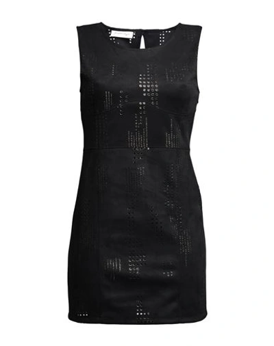 Shop Kendall + Kylie Woman Mini Dress Black Size L Polyester, Elastane