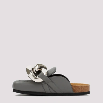 Shop Jw Anderson J.w. Anderson  Chain Loafers Shoes In Grey