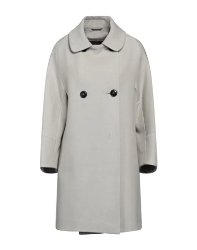 Shop Cinzia Rocca Woman Coat Light Grey Size 10 Virgin Wool