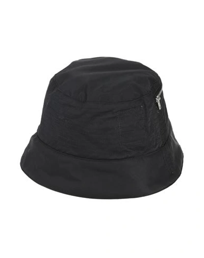 Shop Rick Owens Drkshdw Drkshdw By Rick Owens Man Hat Black Size S Polyamide, Cotton