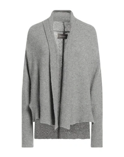 Zadig & Voltaire Woman Cardigan Light Grey Size M/l Cashmere, Polyamide, Elastane In Grey