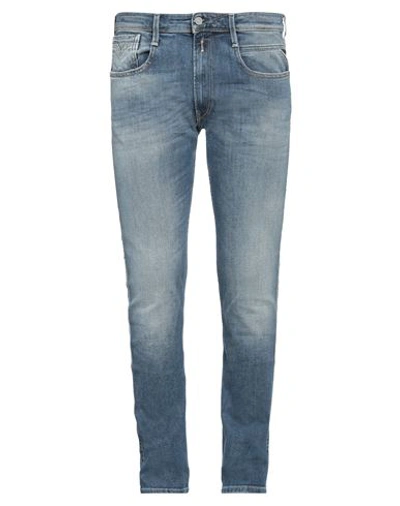 Shop Replay Man Jeans Blue Size 31 Cotton, Elastane
