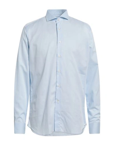 Shop Alea Man Shirt Sky Blue Size 17 Cotton