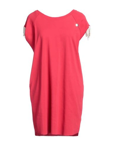 Shop Mangano Woman Mini Dress Magenta Size 8 Cotton