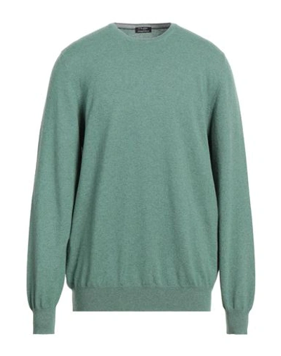 Shop Barba Napoli Man Sweater Sage Green Size 48 Cashmere