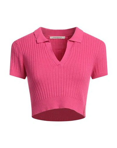 Shop Hinnominate Woman Sweater Fuchsia Size L Viscose, Elastane In Pink