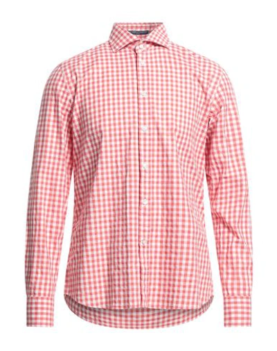Shop B.d.baggies B. D.baggies Man Shirt Red Size 16 ½ Linen