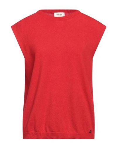Ottod'ame Woman Sweater Red Size 8 Merino Wool, Viscose, Polyamide, Cashmere In Red