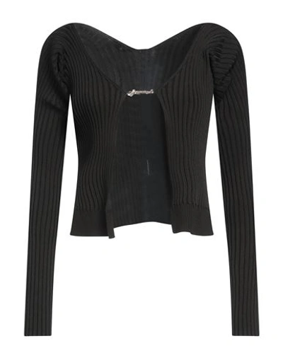 Shop Jacquemus Woman Sweater Black Size 6 Viscose, Polyamide, Elastane, Polyester