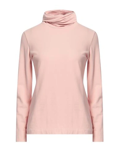 Shop European Culture Woman T-shirt Blush Size S Cotton, Elastane In Pink