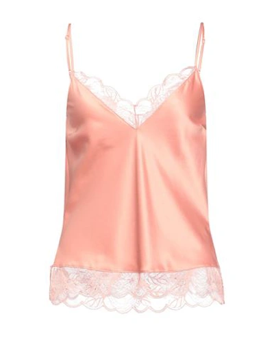 Shop Chantelle Woman Sleepwear Pastel Pink Size Xl Polyester, Polyamide, Elastane
