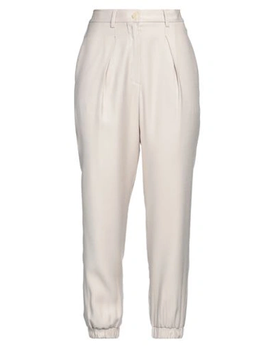 Soallure Woman Pants Beige Size 4 Viscose, Polyester In Beige