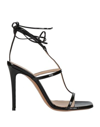 Maria Vittoria Paolillo Mvp Woman Sandals Black Size 9 Soft Leather In Black